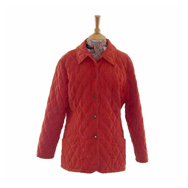 womens orange barbour jacket