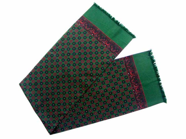 60s Circle Patterned Print Scarf - Image 3