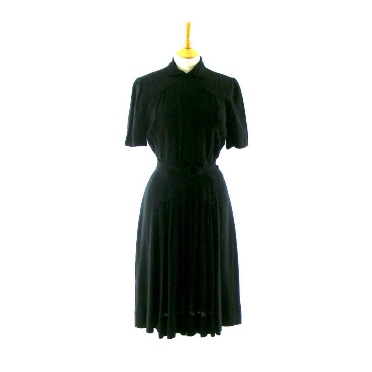 Black 40s vintage dress