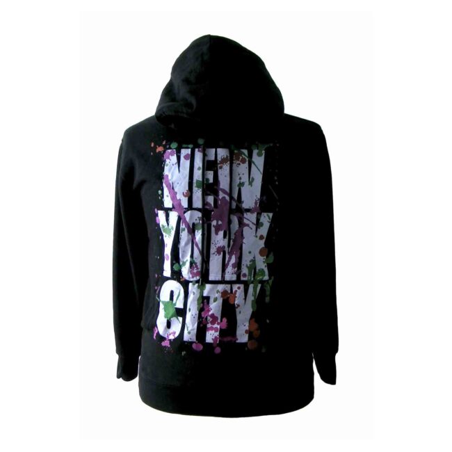Black & white New York City Hooded Sweat shirt