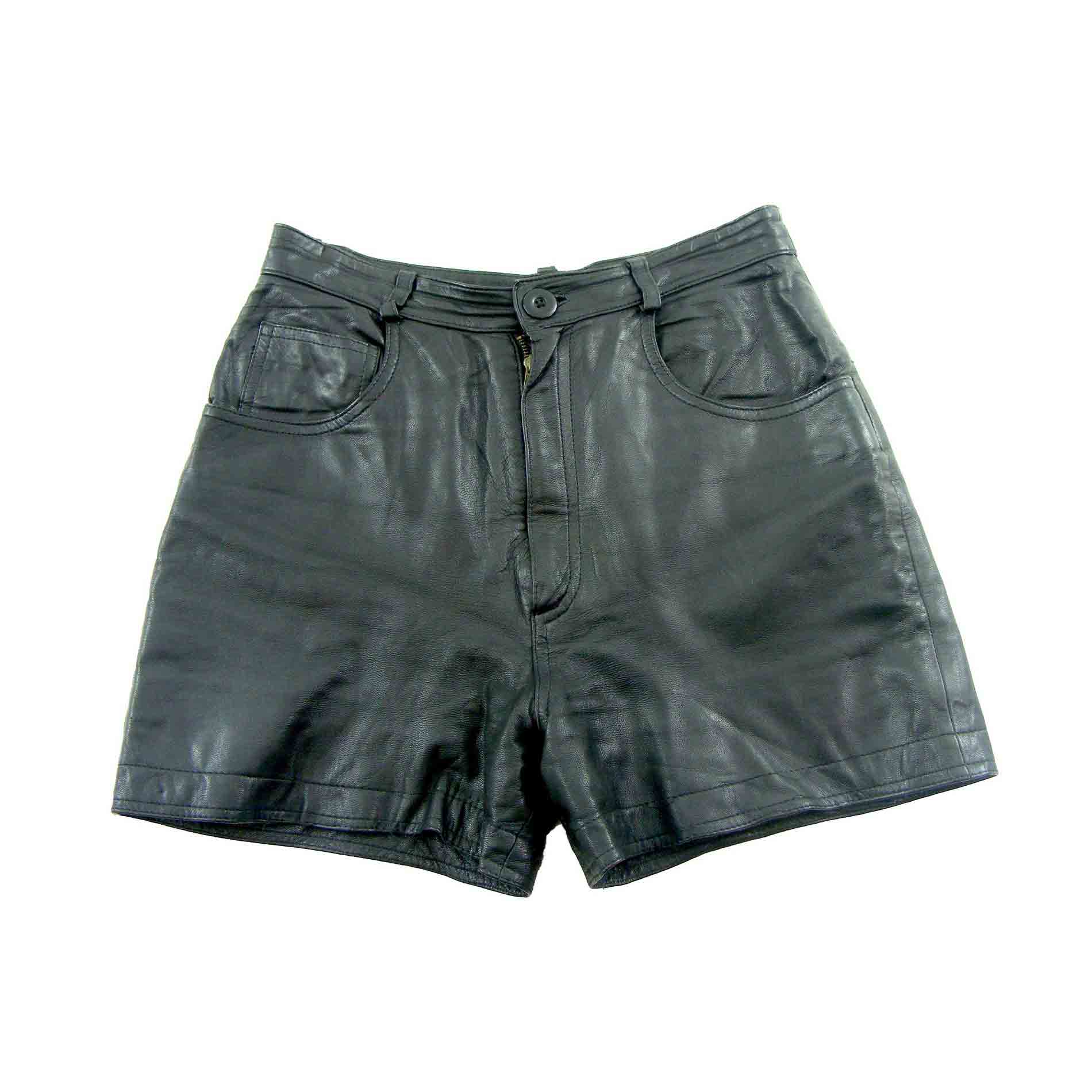 Leather 90s shorts - 10