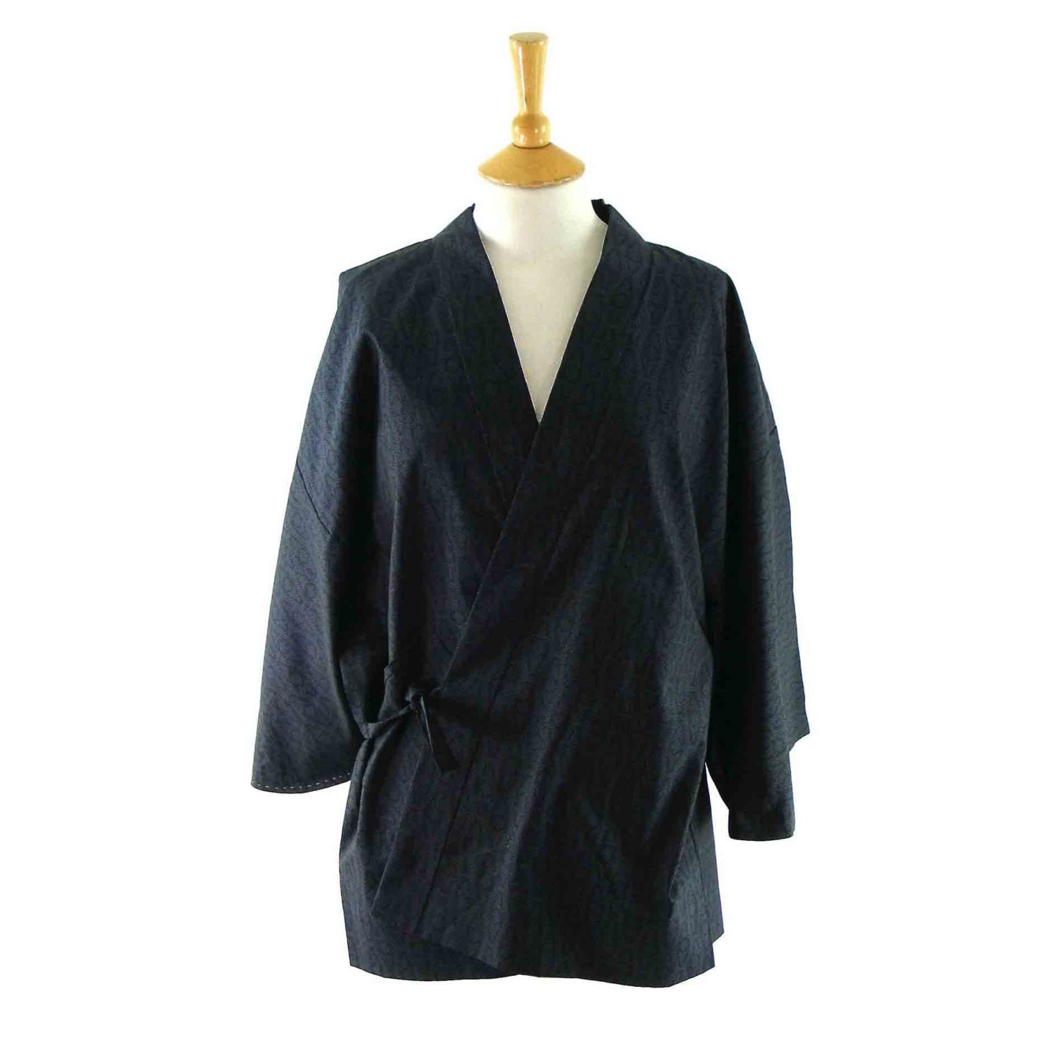 Blue Black Haori - Blue 17 Vintage Clothing