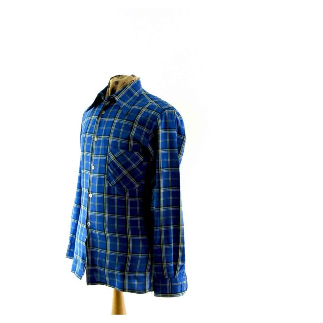 Blue Checked 70s shirt