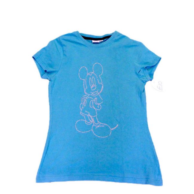 Blue Micky Mouse T shirt -UK 8