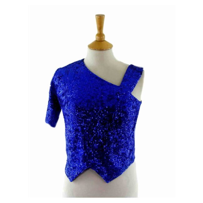 Blue Sparkly Sequinned Top- 8