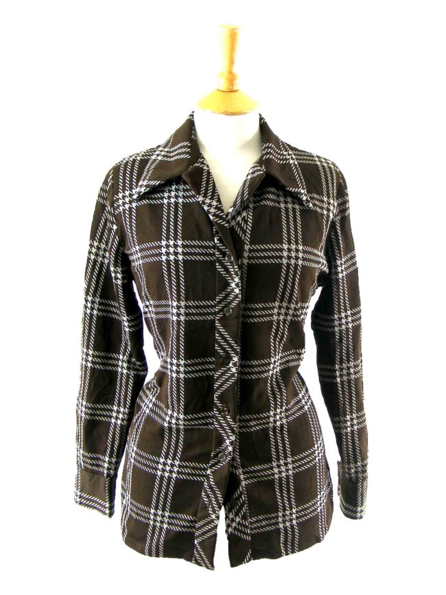 Brown 70s blouse