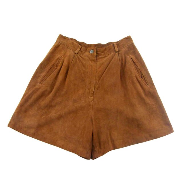 80s Dark tan suede shorts - 10