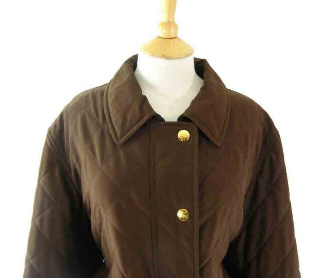 Burberry Brown Quilted Jacket - Image 2