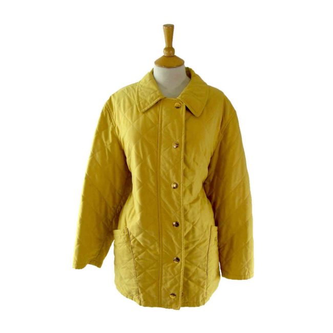 Burberry Yellow Quilted Jacket