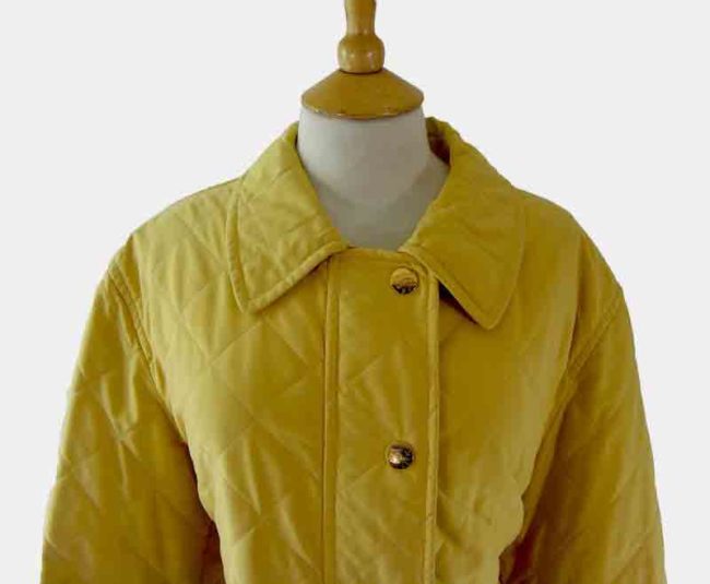 Burberry Yellow Quilted Jacket - Image 2