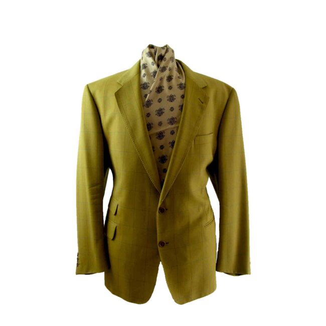 Burberry yellow check blazer