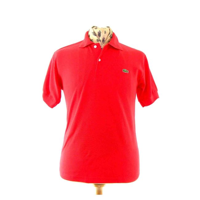Cadmium Red Lacoste polo shirt