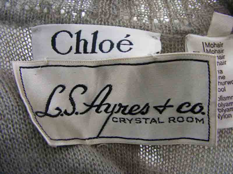 Chloe mohair dress - Chloe Designer dress - Blue 17 Vintage Clothing