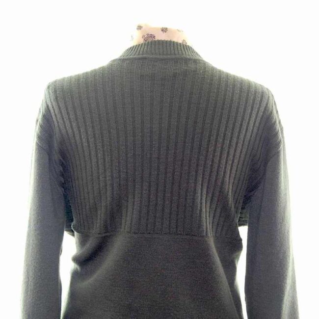 60s Green Suede Mens Button Cardigan - XL - Image 3