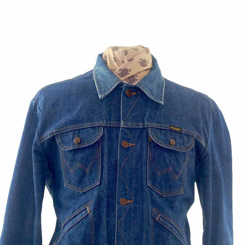 Blue Wrangler Denim Jacket - Era, 70s - Blue 17 Vintage Clothing