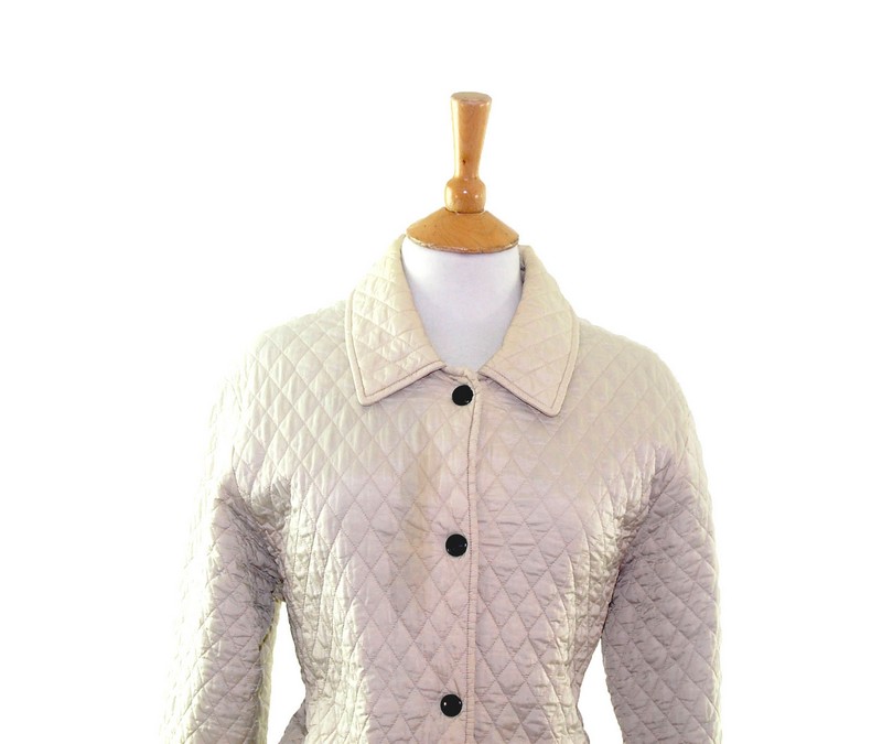 womens cream barbour quilted jacket