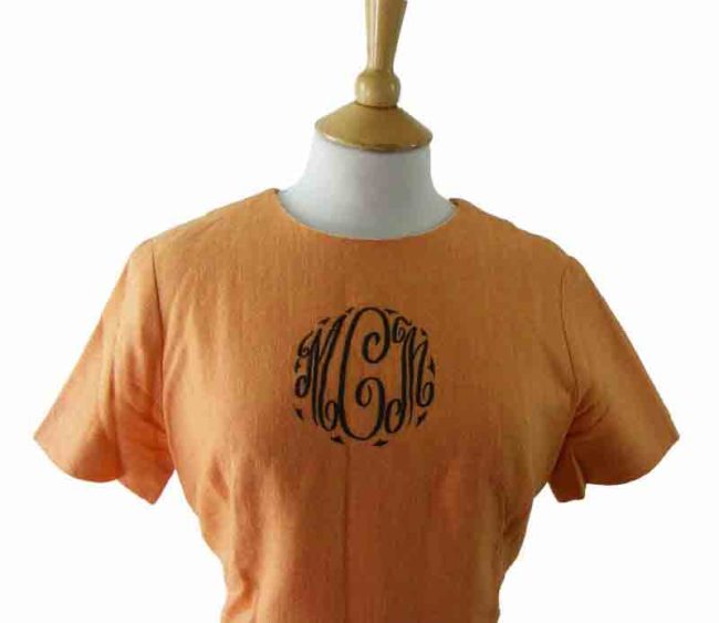 60s Orange Wool Dress - 10 - Image 2