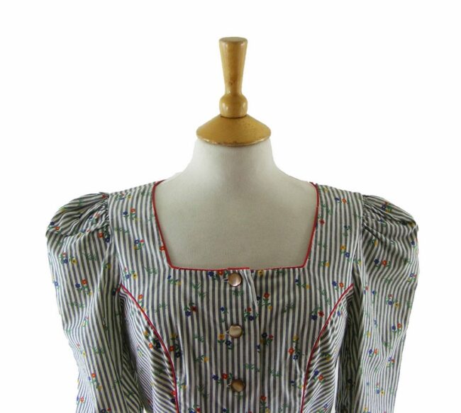 Close-up-of-60s-Tyrolean-Striped-Blouse