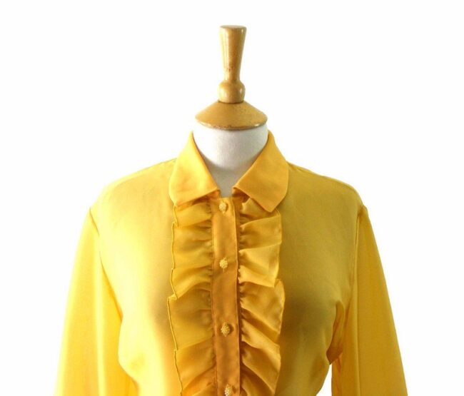 60s Yellow Blouse - 14 - Image 2