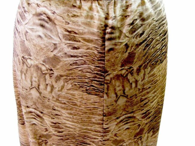 70s A Line Brown Animal Print skirt - 10 - Image 2