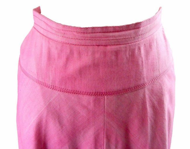 70s Pink Tie Dye A Line Skirt - 6 - Image 2