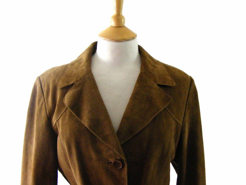 70s Style Womens Suede Jacket - 16 - Image 2