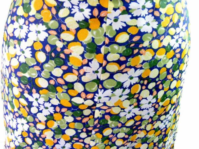 70s Summer Floral Print A Line Skirt - 10 - Image 2