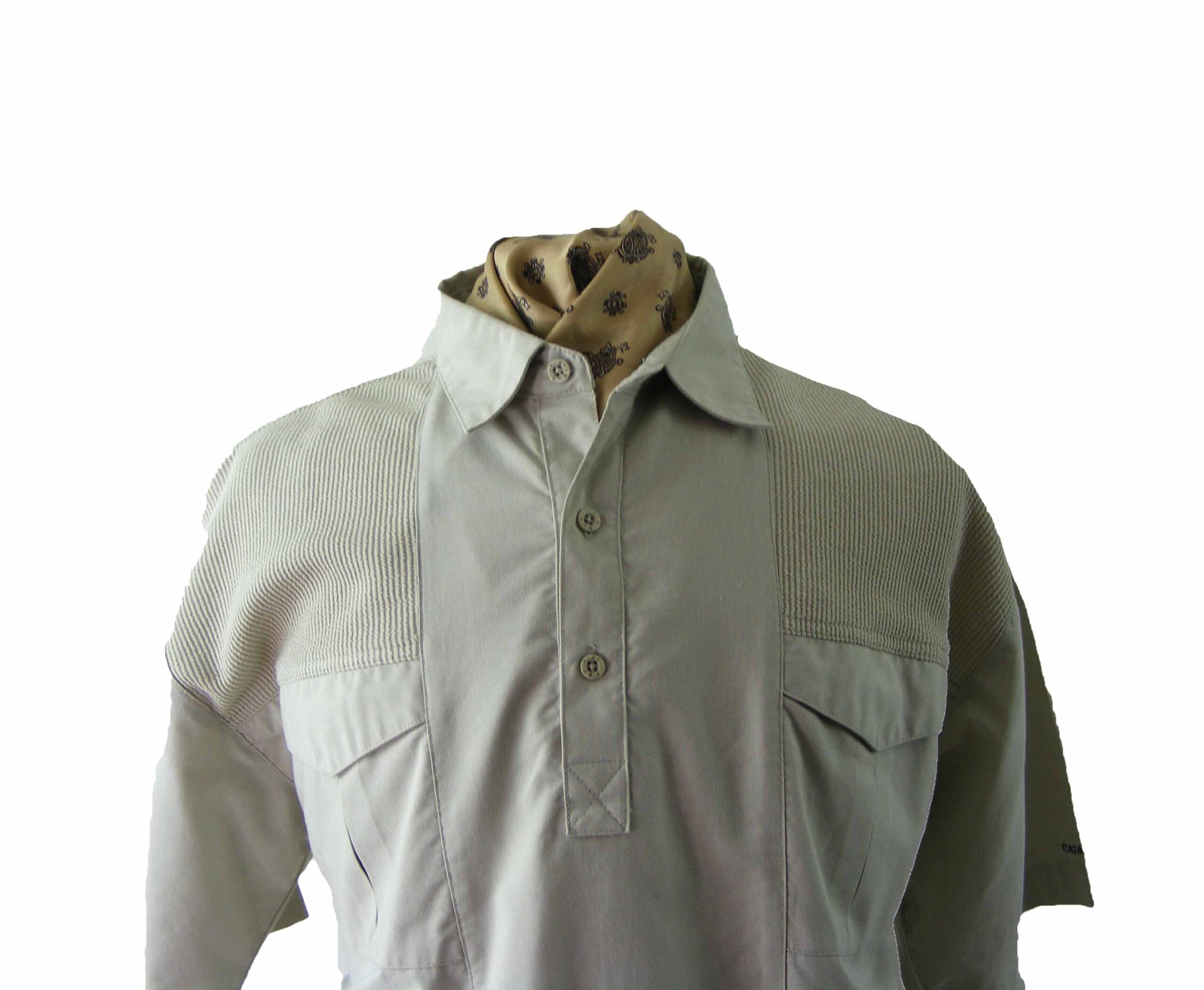 80s Beige Casual Shirt - 2XL - Image 2