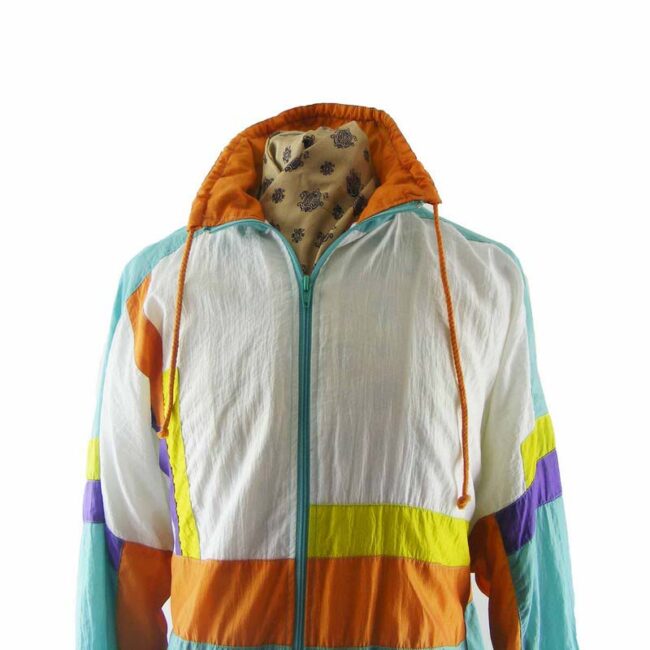 80s Day glow shell suit top - XL - Image 2