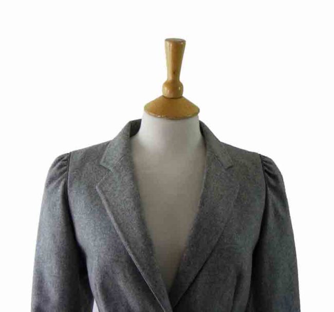 80s Ladies Grey Cropped Jacket - 8 - Image 2