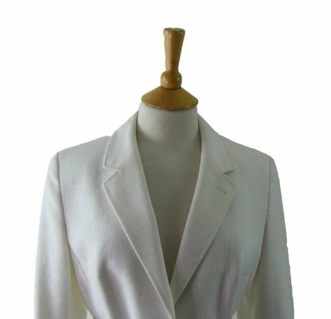 80s Ladies White Blazer - 12 - Image 2