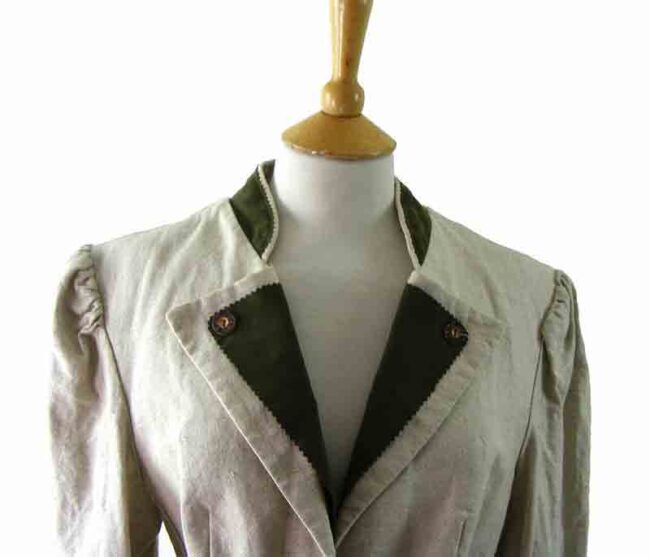 80s Linen Austrian Jacket - 10 - Image 2