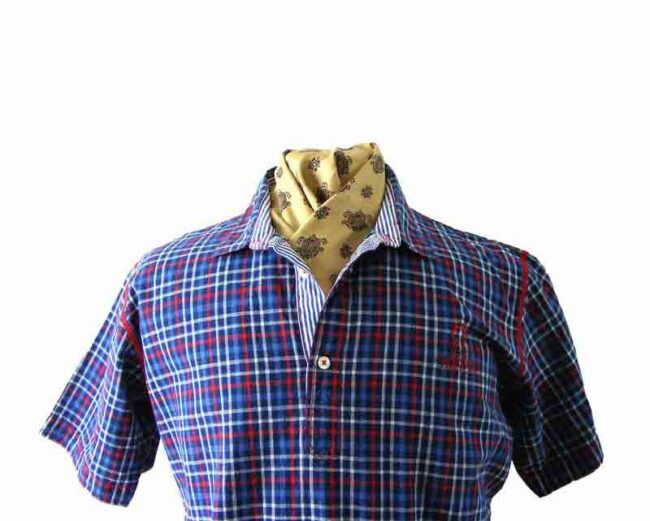 80s Multicolored Checked Shirt - M - Image 2