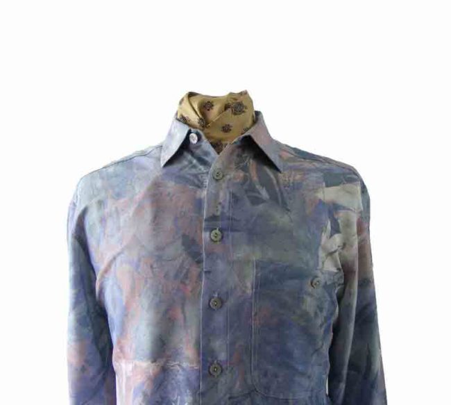 80s Multicolored Patterned Shirt - M - Image 2