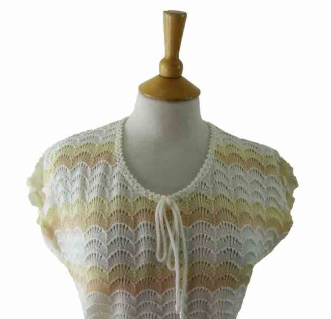 80s Multicolored Scalloped Top - 10 - Image 2