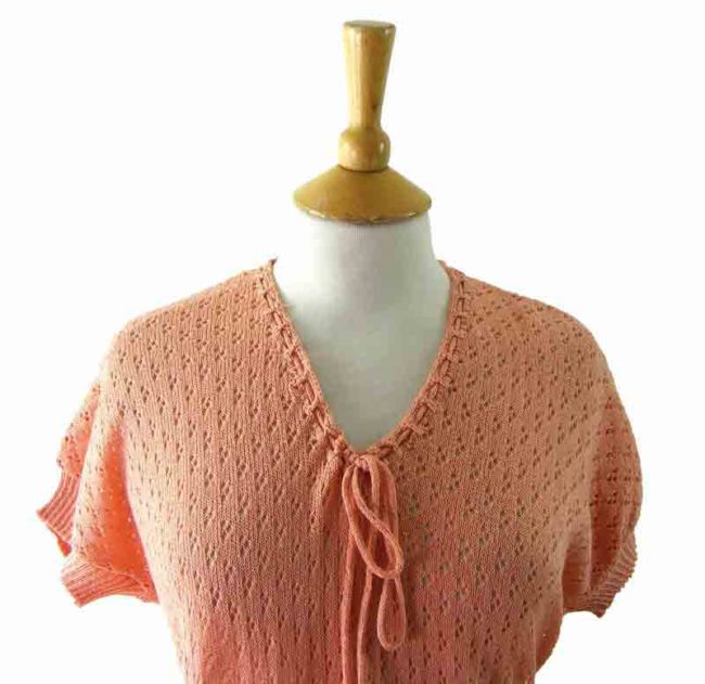 80s Peach Colored Top - 10 - Image 2