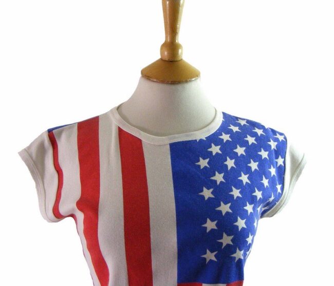 80s Stars n Stripes T Shirt - 10 - Image 2