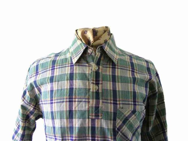 80s Tartan Print shirt - XL - Image 2