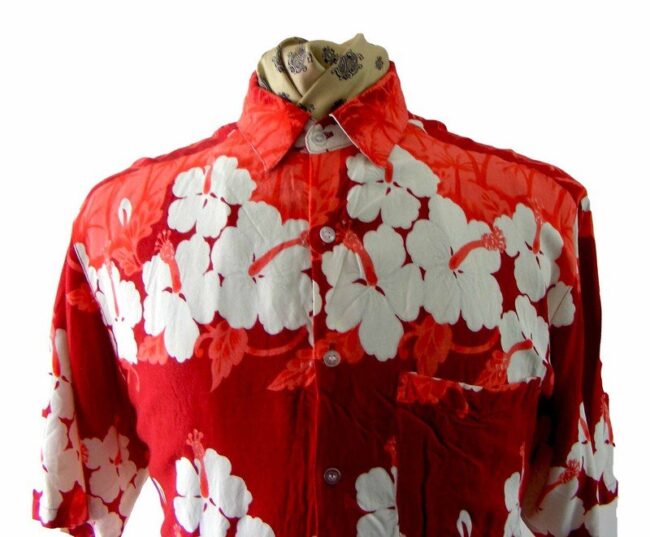 90s Floral Hawaiian Print shirt - L - Image 2