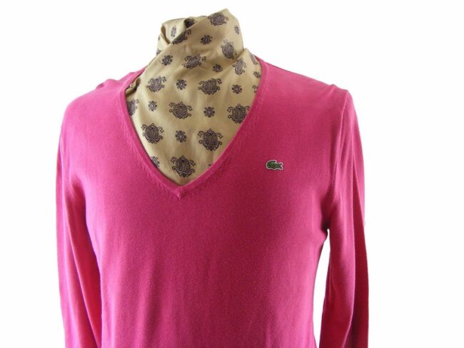 90s Ladies Pink Lacoste Sweater - 14 - Image 2
