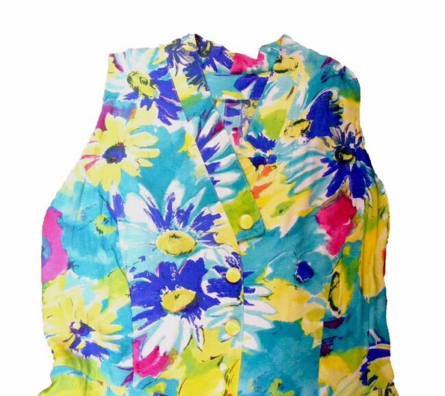 90s Multicolored Cropped Playsuit - 12 - Image 2