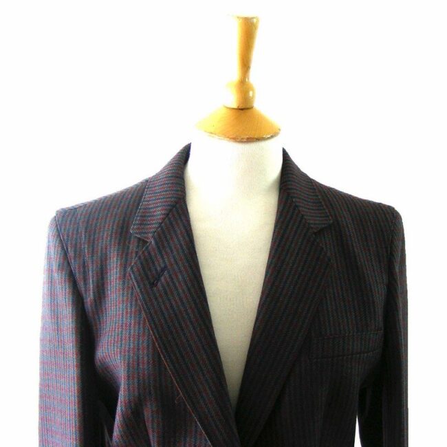 90s Prince Of Wales Checked Wool Jacket - 8 - Image 2