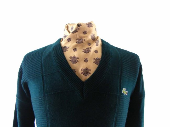 90s Sea Green Cotton Lacoste sweater - 2XL - Image 2
