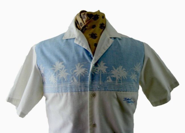90s Short Sleeve Tropical Island Print Beach shirt - S - Image 2