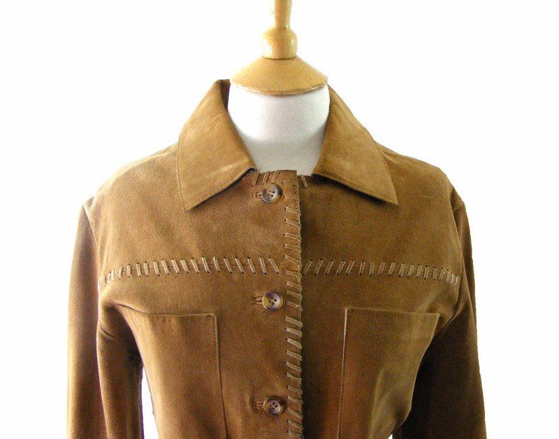 90s Suede Jacket - Classic 90 Style - 14 - Image 2