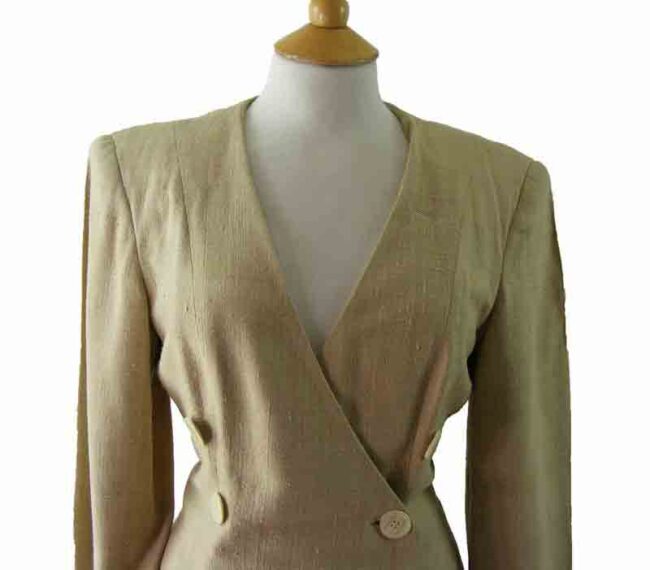 Christian Dior 80s Linen Suit - Image 2