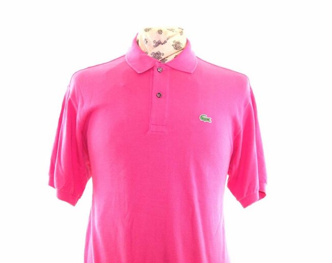 Lacoste Pink Polo Shirt - XL - Image 2