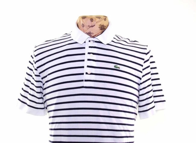 Lacoste Black And White Polo Shirt - L - Image 2