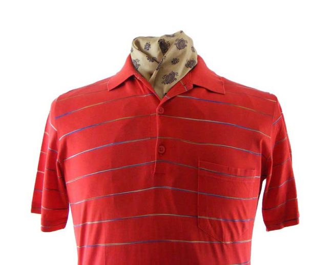 Rodier Paris Red striped polo shirt - M - Image 2