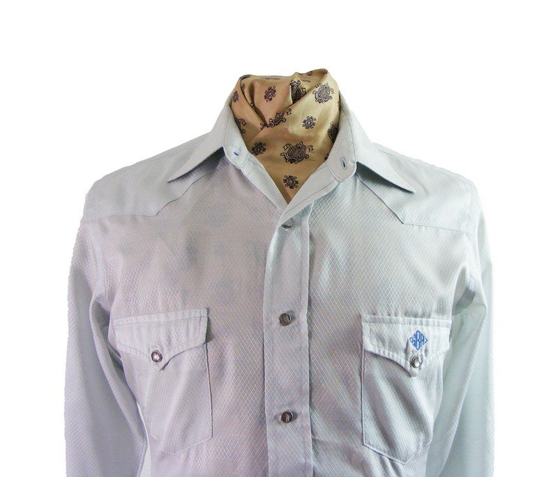 Wrangler Grey Western Shirt - M - Image 2